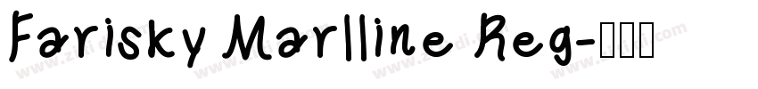 Farisky Marlline Reg字体转换